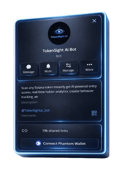 Telegram Bot TokenSight AI preview